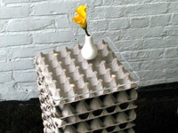 replayground Side Table from Egg Cartons